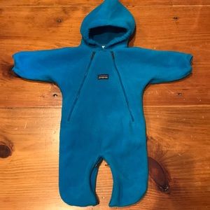 PATAGONIA 0M Blue Fleece Bunting